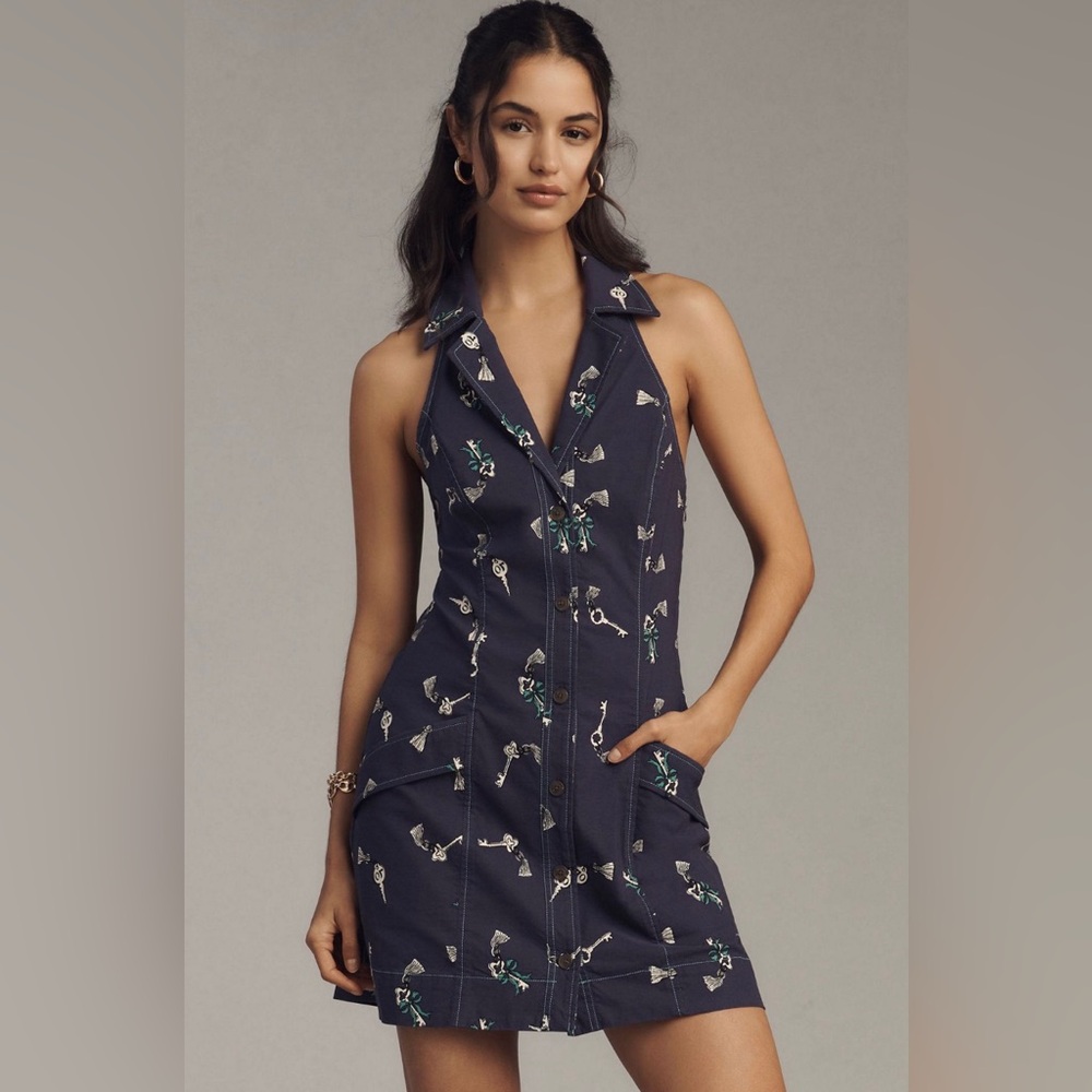 Maeve Sleeveless T-back Mini Dress
